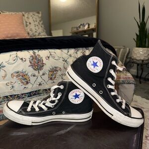 Converse Black and White High-Top Sneakers
